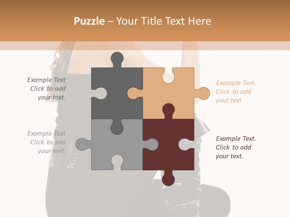 A Woman In Black Boots And A Top Hat PowerPoint Template