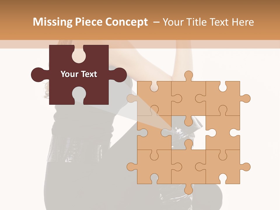 A Woman In Black Boots And A Top Hat PowerPoint Template