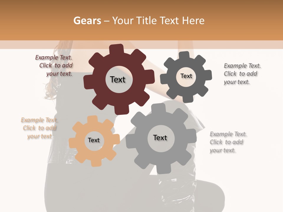 A Woman In Black Boots And A Top Hat PowerPoint Template