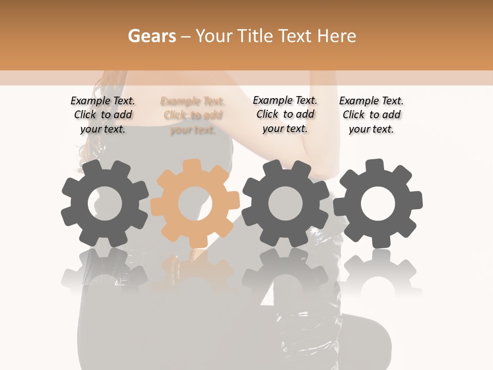 A Woman In Black Boots And A Top Hat PowerPoint Template