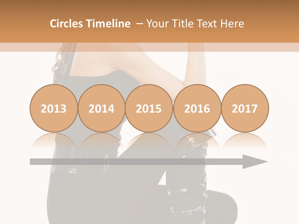 A Woman In Black Boots And A Top Hat PowerPoint Template