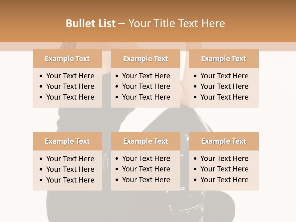 A Woman In Black Boots And A Top Hat PowerPoint Template