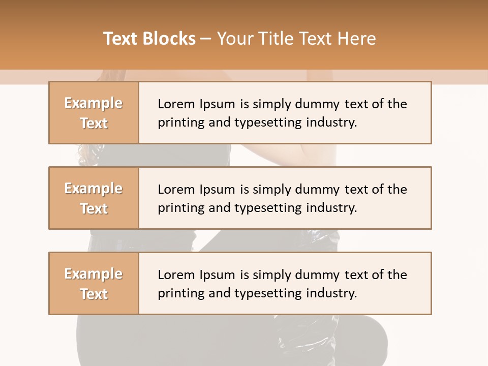 A Woman In Black Boots And A Top Hat PowerPoint Template