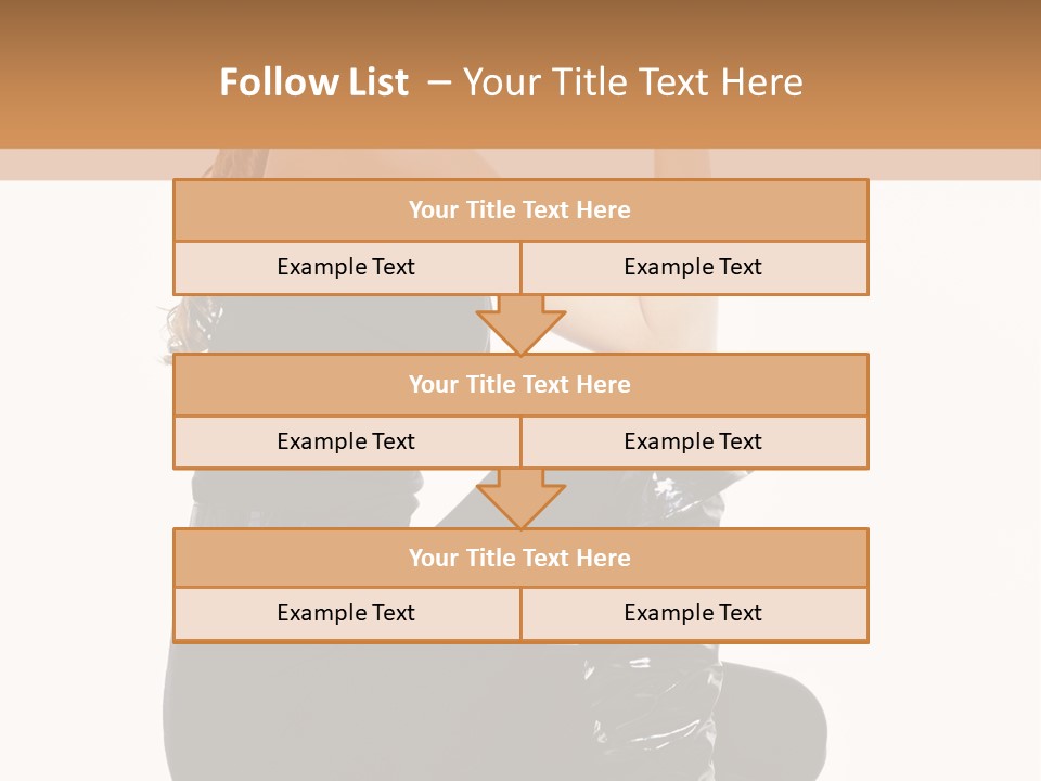 A Woman In Black Boots And A Top Hat PowerPoint Template