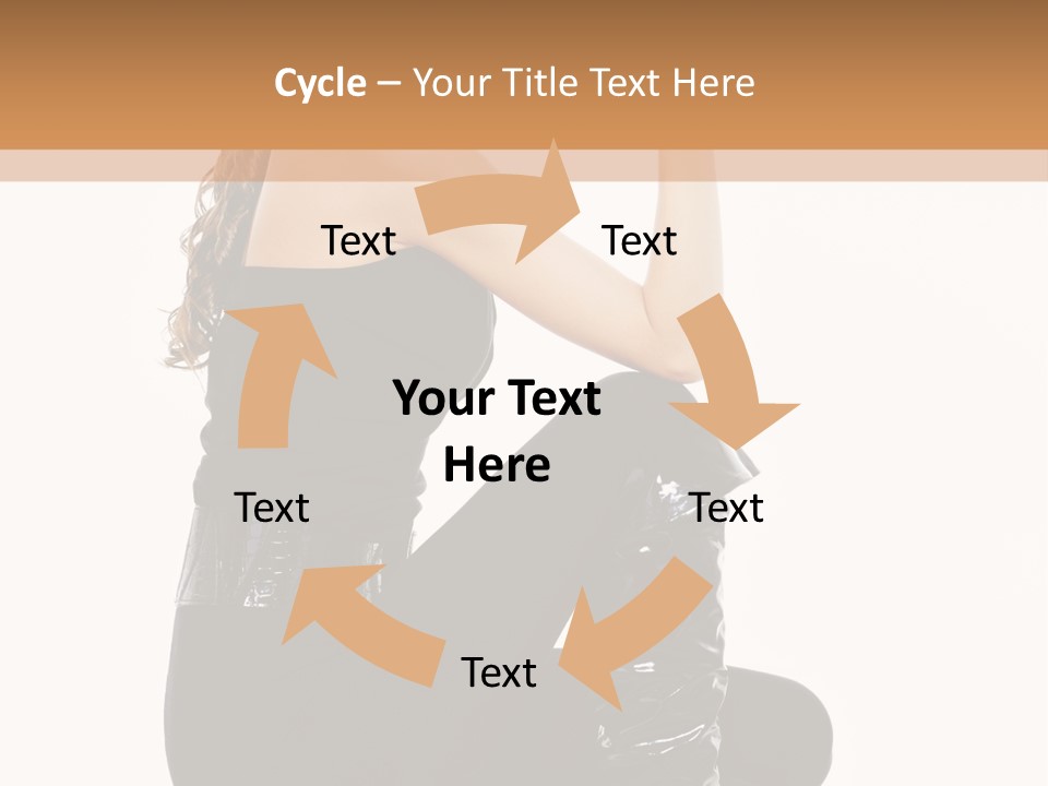 A Woman In Black Boots And A Top Hat PowerPoint Template