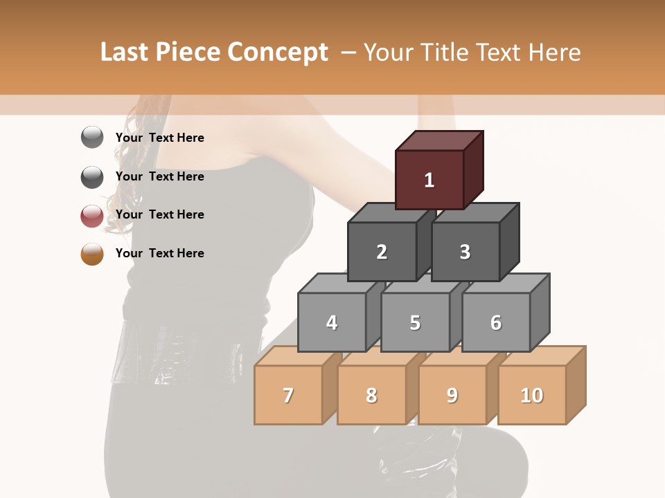 A Woman In Black Boots And A Top Hat PowerPoint Template