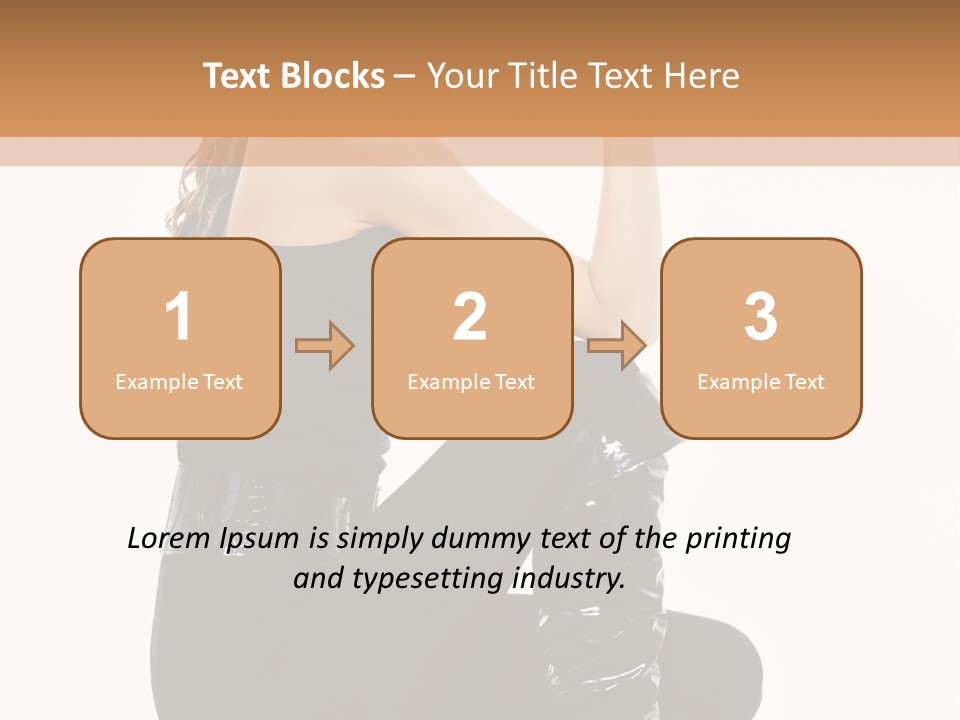 A Woman In Black Boots And A Top Hat PowerPoint Template