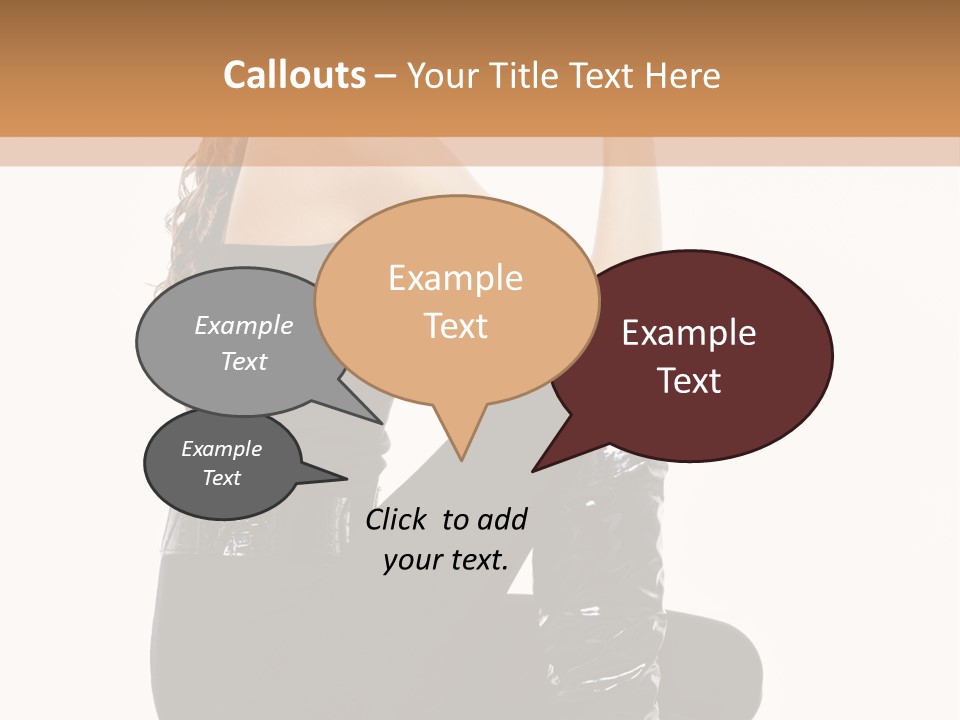 A Woman In Black Boots And A Top Hat PowerPoint Template