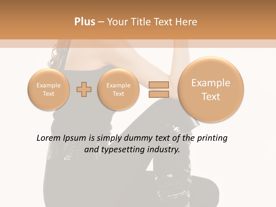 A Woman In Black Boots And A Top Hat PowerPoint Template