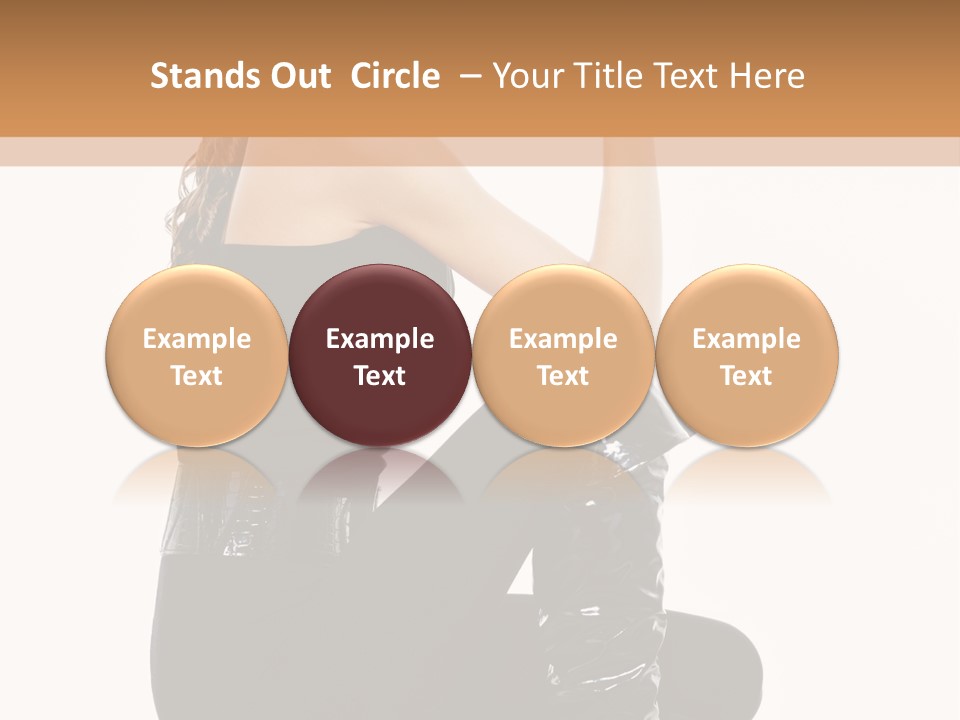 A Woman In Black Boots And A Top Hat PowerPoint Template