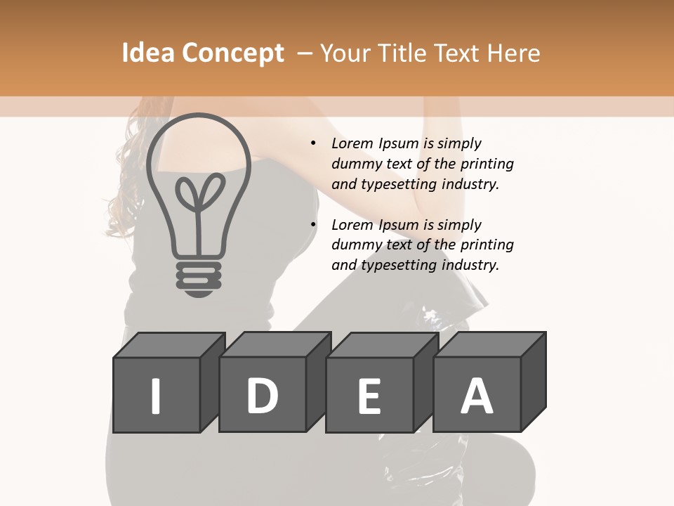 A Woman In Black Boots And A Top Hat PowerPoint Template