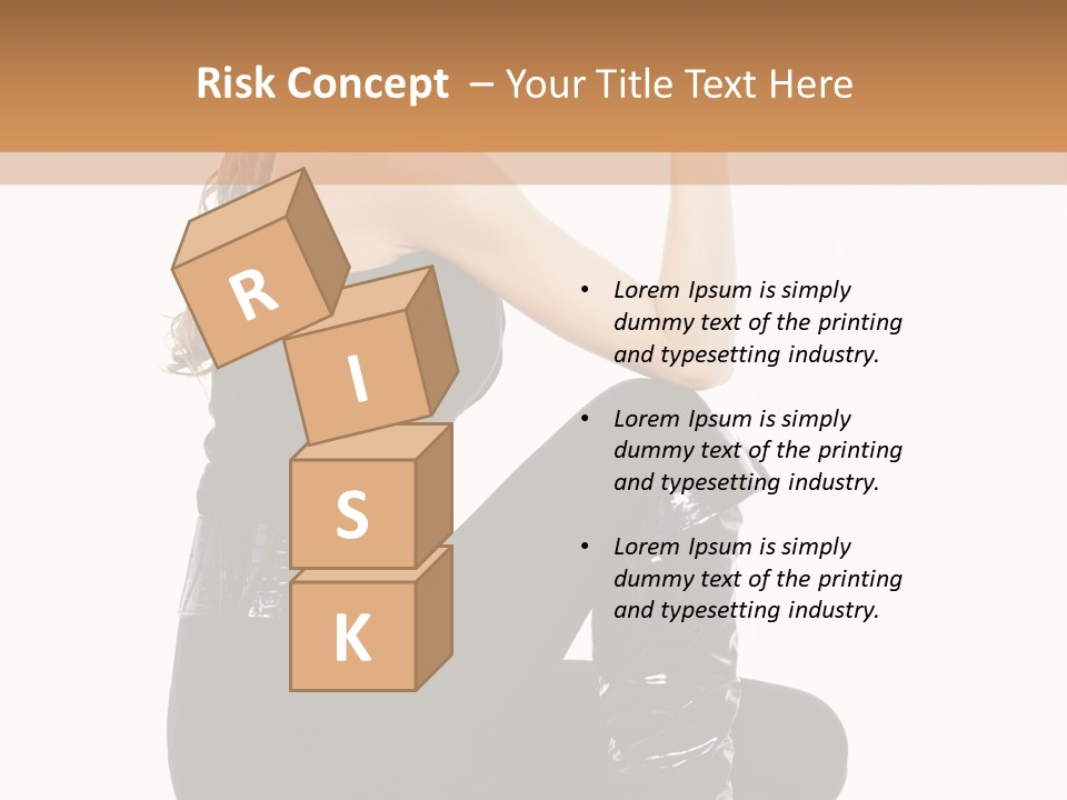 A Woman In Black Boots And A Top Hat PowerPoint Template