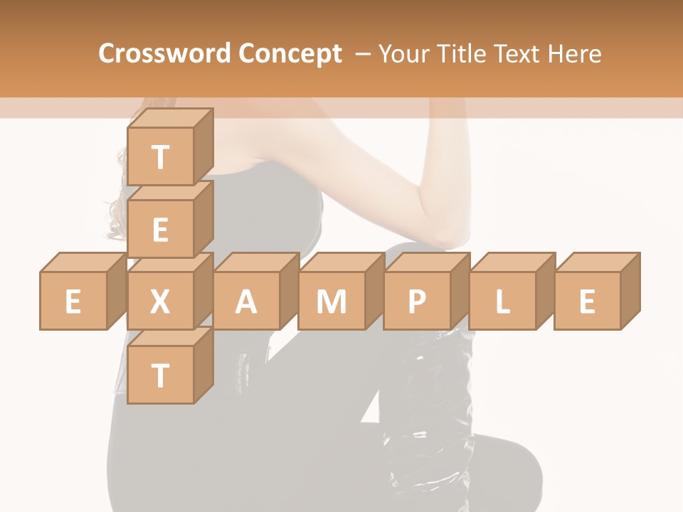 A Woman In Black Boots And A Top Hat PowerPoint Template