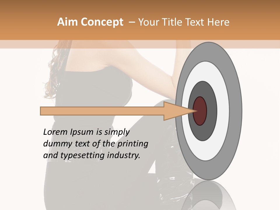 A Woman In Black Boots And A Top Hat PowerPoint Template