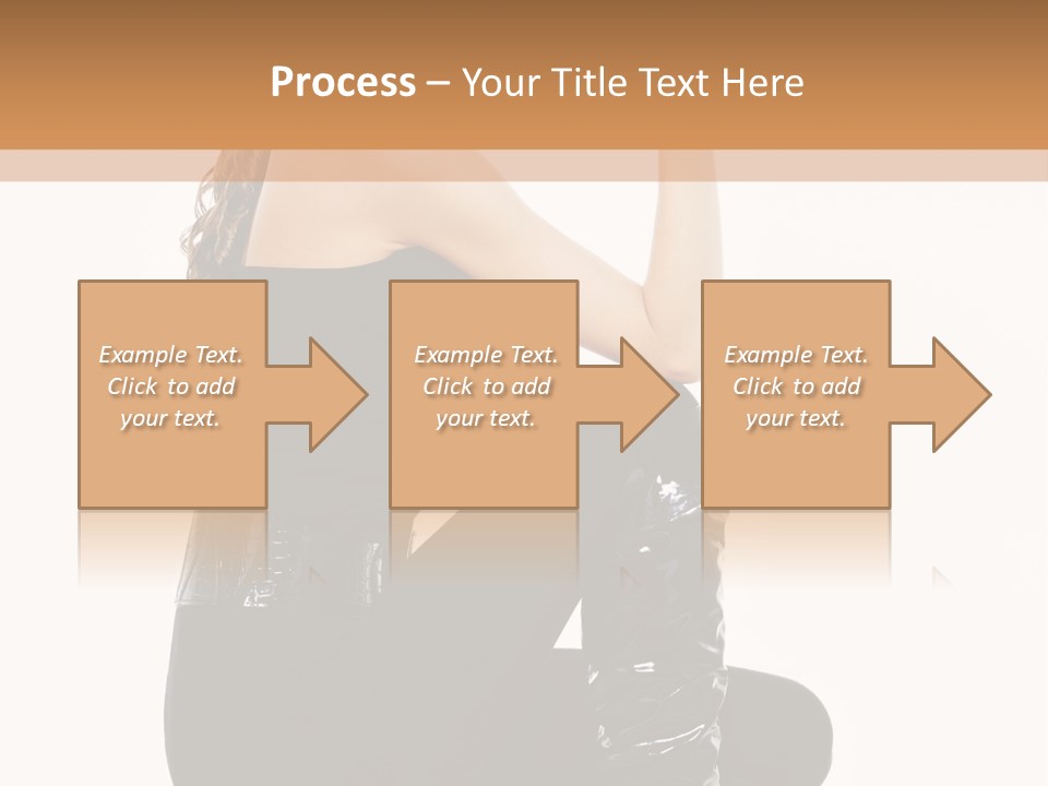 A Woman In Black Boots And A Top Hat PowerPoint Template