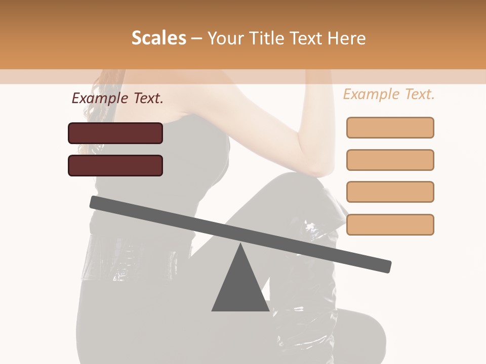 A Woman In Black Boots And A Top Hat PowerPoint Template