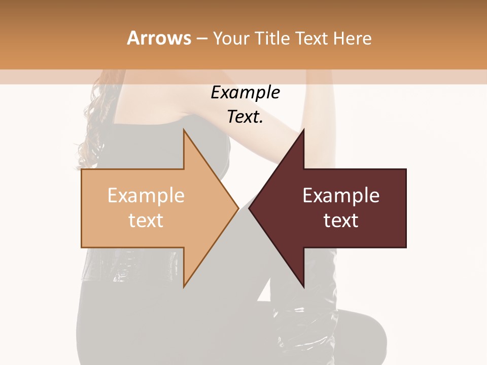 A Woman In Black Boots And A Top Hat PowerPoint Template