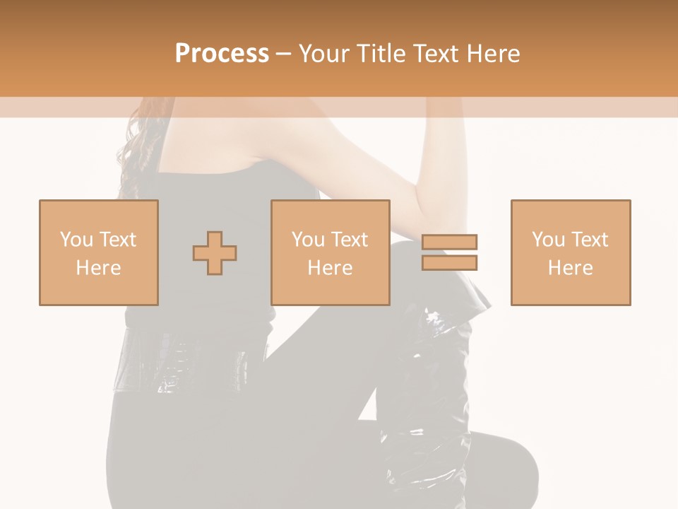 A Woman In Black Boots And A Top Hat PowerPoint Template