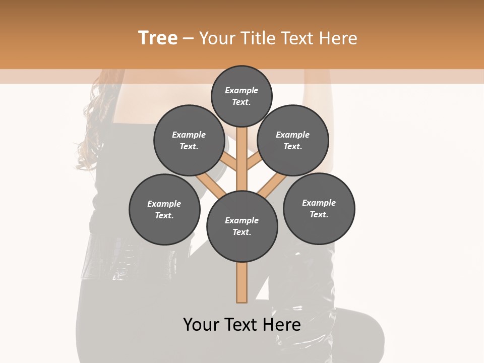 A Woman In Black Boots And A Top Hat PowerPoint Template