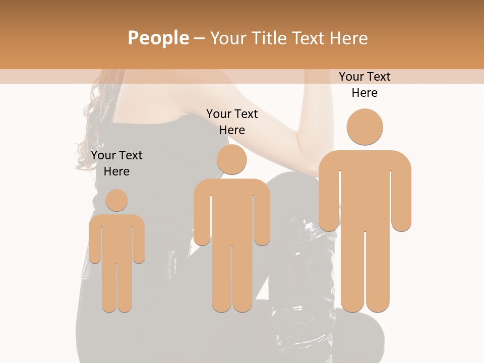 A Woman In Black Boots And A Top Hat PowerPoint Template