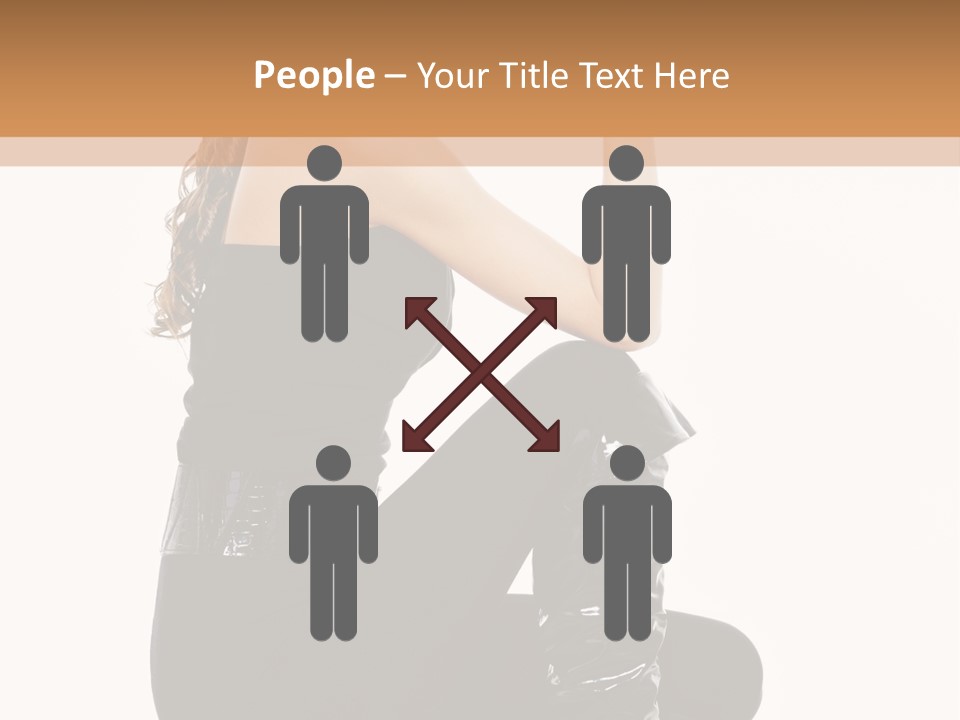 A Woman In Black Boots And A Top Hat PowerPoint Template