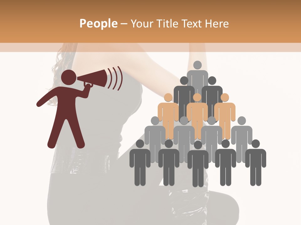 A Woman In Black Boots And A Top Hat PowerPoint Template