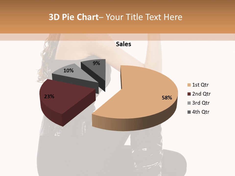 A Woman In Black Boots And A Top Hat PowerPoint Template