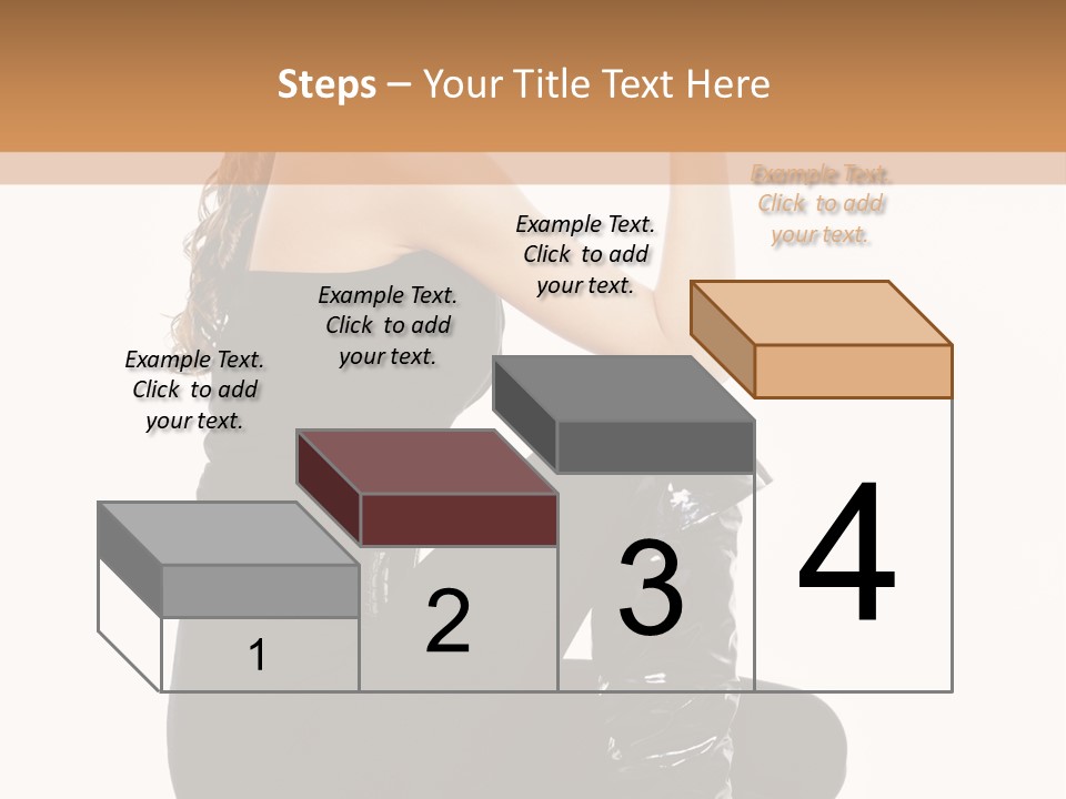A Woman In Black Boots And A Top Hat PowerPoint Template