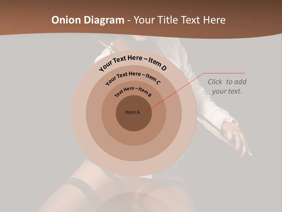 A Woman In Lingerie Holding A Violin On A Black Background PowerPoint Template