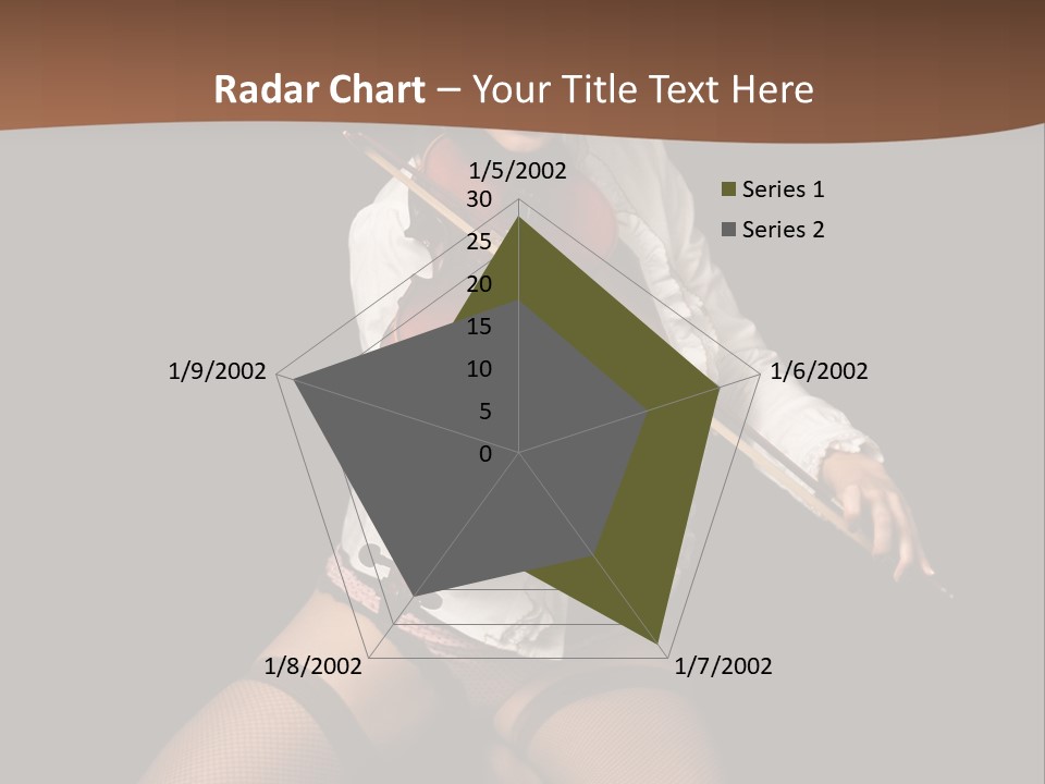 A Woman In Lingerie Holding A Violin On A Black Background PowerPoint Template