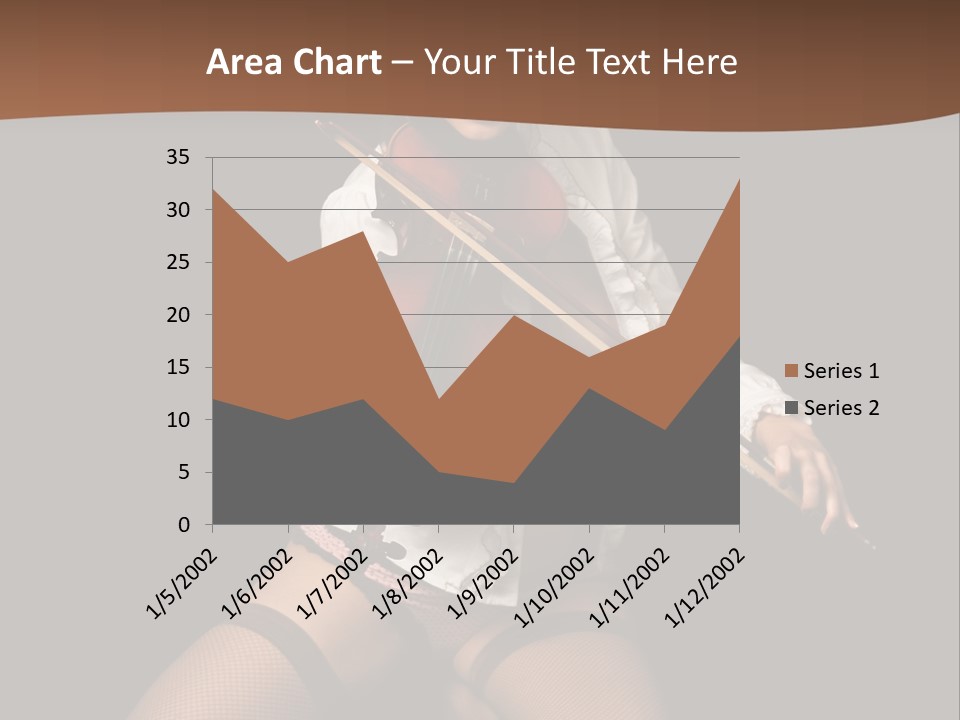 A Woman In Lingerie Holding A Violin On A Black Background PowerPoint Template