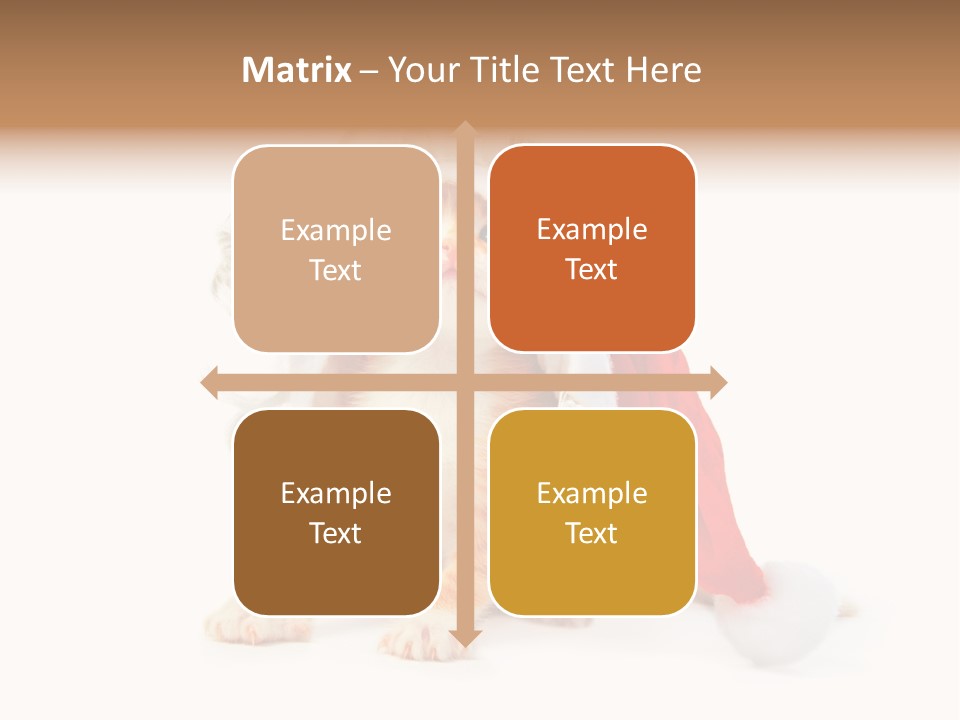 Kitten Mammal Xmas PowerPoint Template