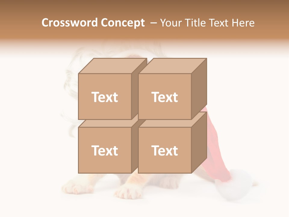 Kitten Mammal Xmas PowerPoint Template