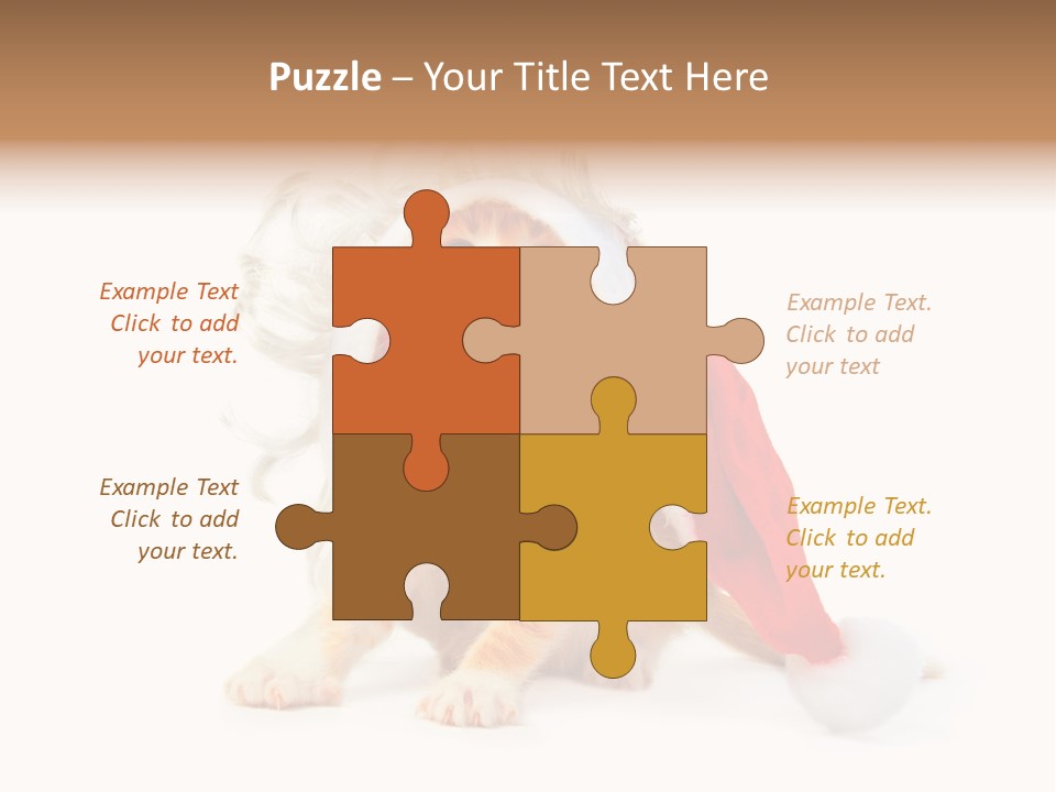 Kitten Mammal Xmas PowerPoint Template