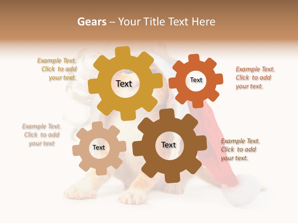 Kitten Mammal Xmas PowerPoint Template