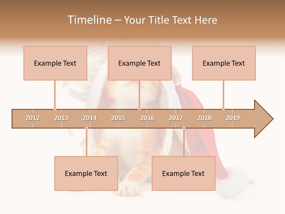 Kitten Mammal Xmas PowerPoint Template