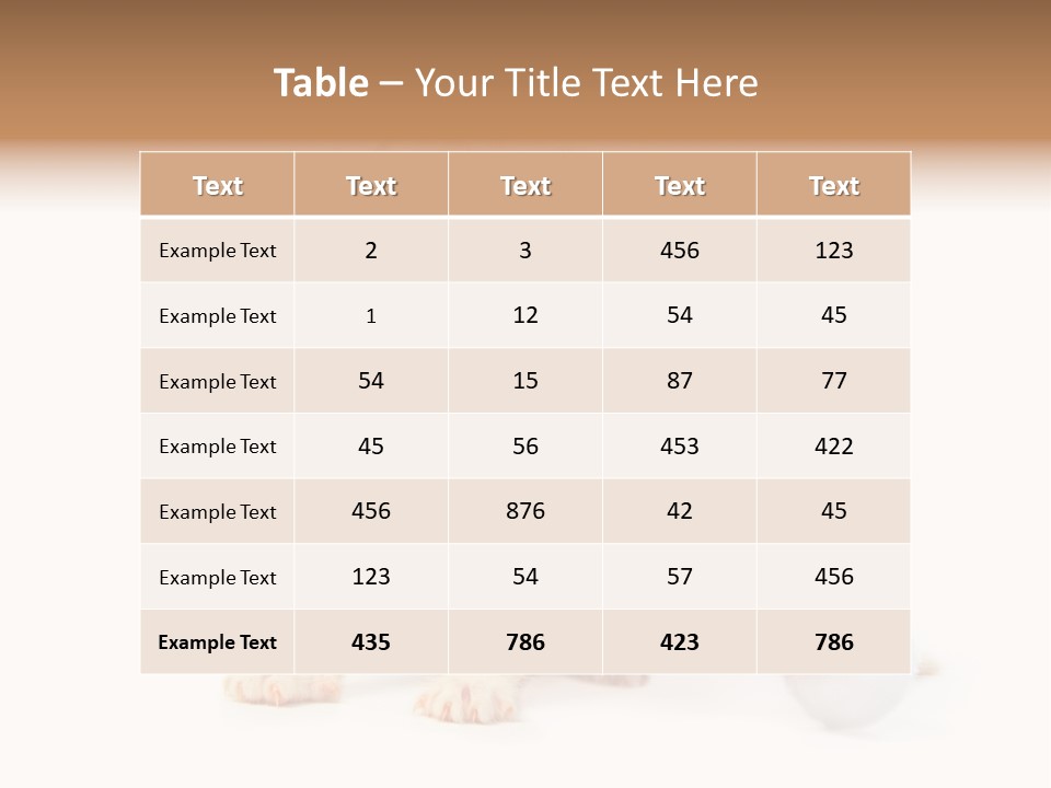 Kitten Mammal Xmas PowerPoint Template