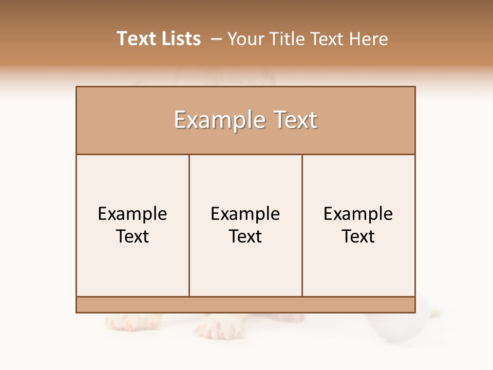 Kitten Mammal Xmas PowerPoint Template