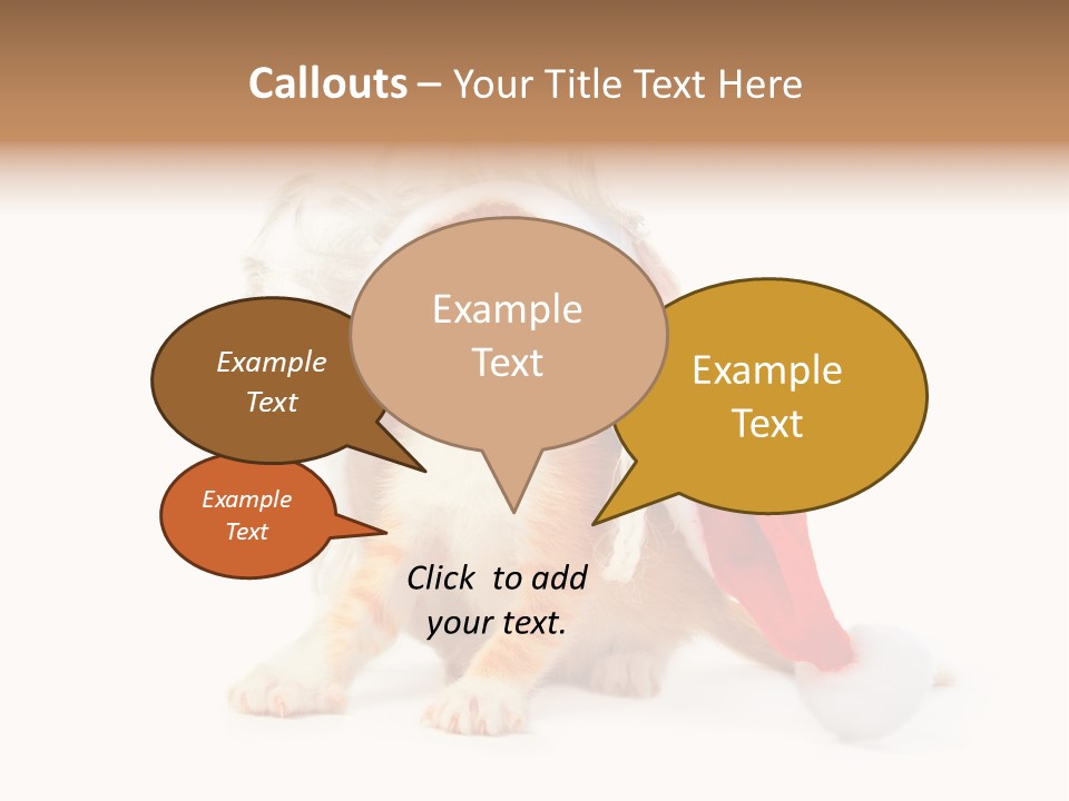 Kitten Mammal Xmas PowerPoint Template