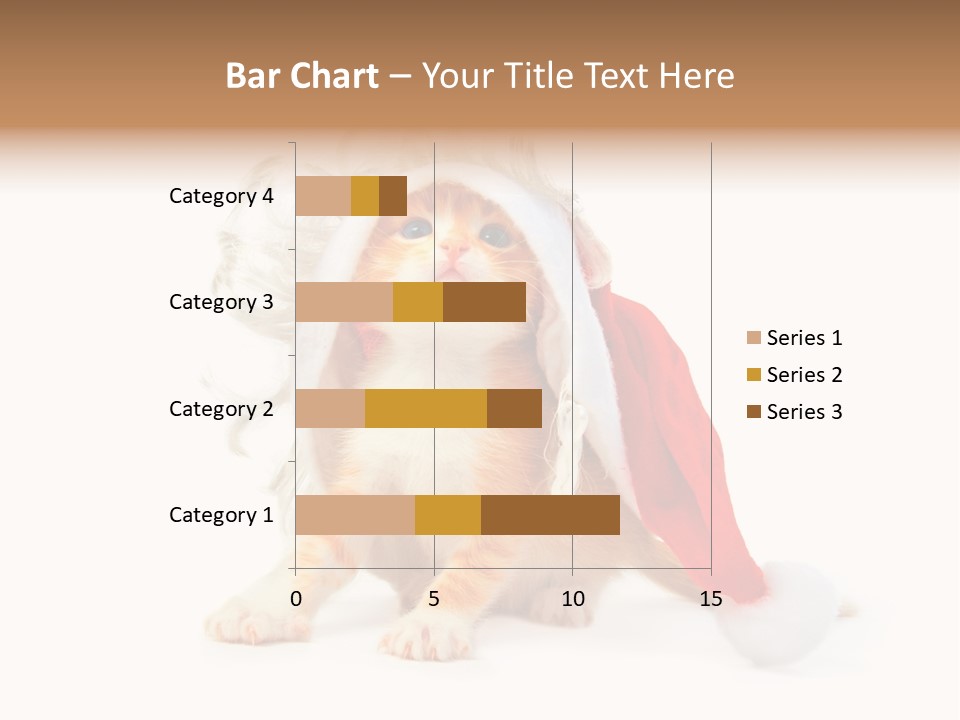 Kitten Mammal Xmas PowerPoint Template