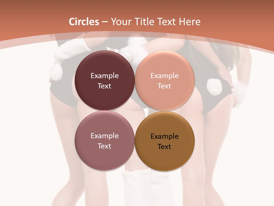 A Group Of Women In Bunny Costumes Powerpoint Template PowerPoint Template