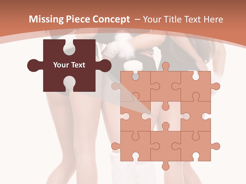 A Group Of Women In Bunny Costumes Powerpoint Template PowerPoint Template