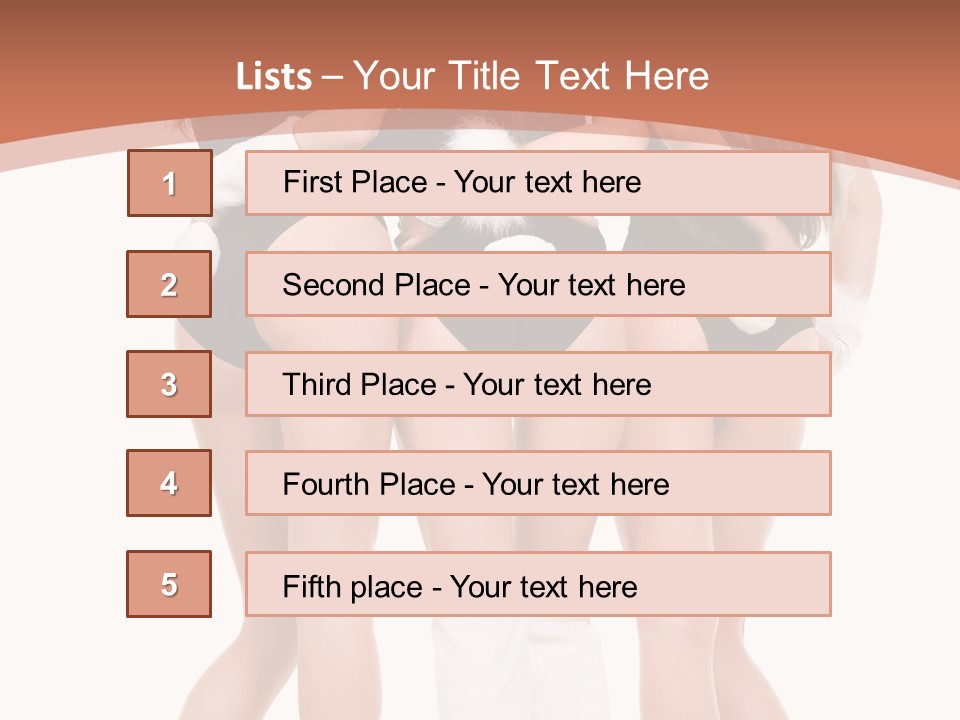 A Group Of Women In Bunny Costumes Powerpoint Template PowerPoint Template