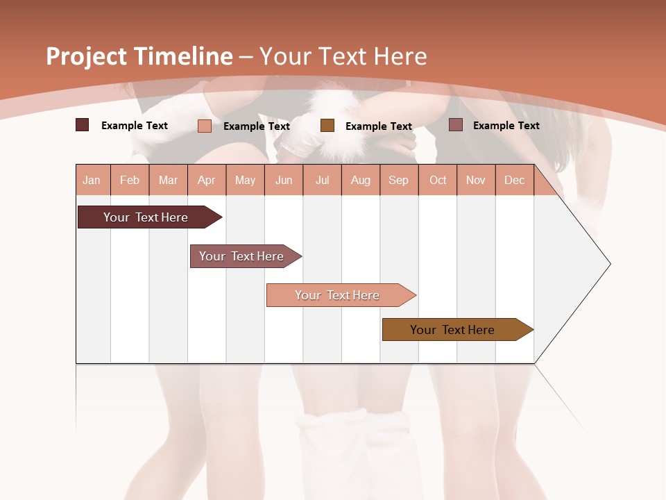 A Group Of Women In Bunny Costumes Powerpoint Template PowerPoint Template