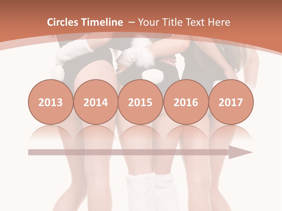 A Group Of Women In Bunny Costumes Powerpoint Template PowerPoint Template