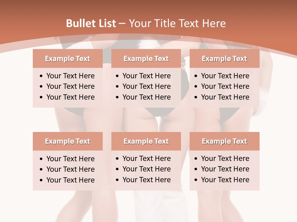 A Group Of Women In Bunny Costumes Powerpoint Template PowerPoint Template