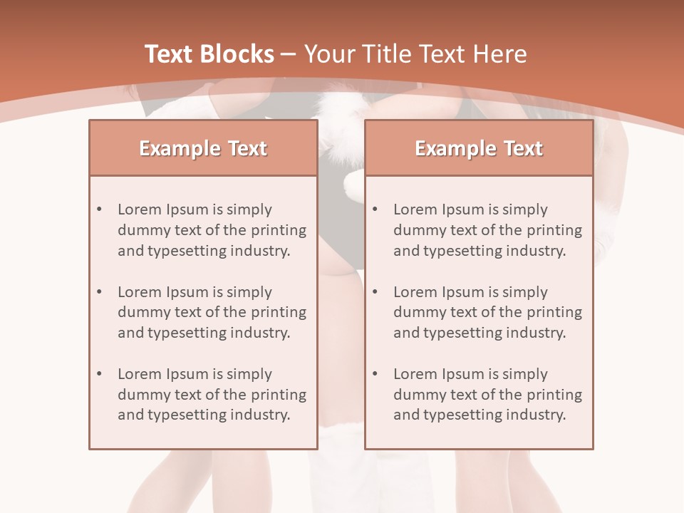 A Group Of Women In Bunny Costumes Powerpoint Template PowerPoint Template