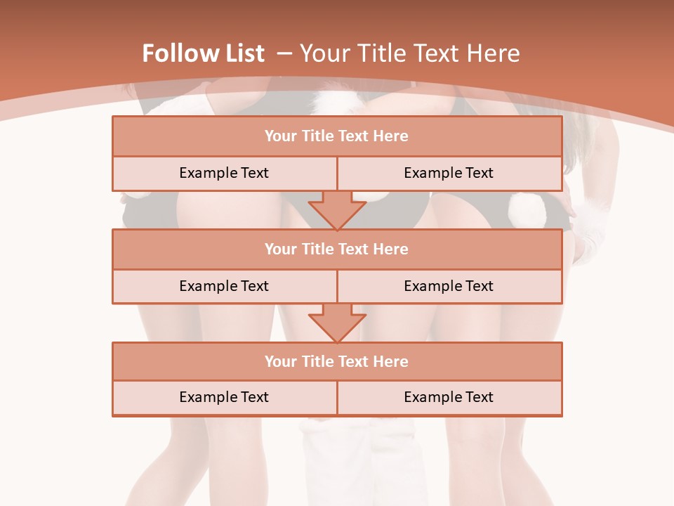 A Group Of Women In Bunny Costumes Powerpoint Template PowerPoint Template