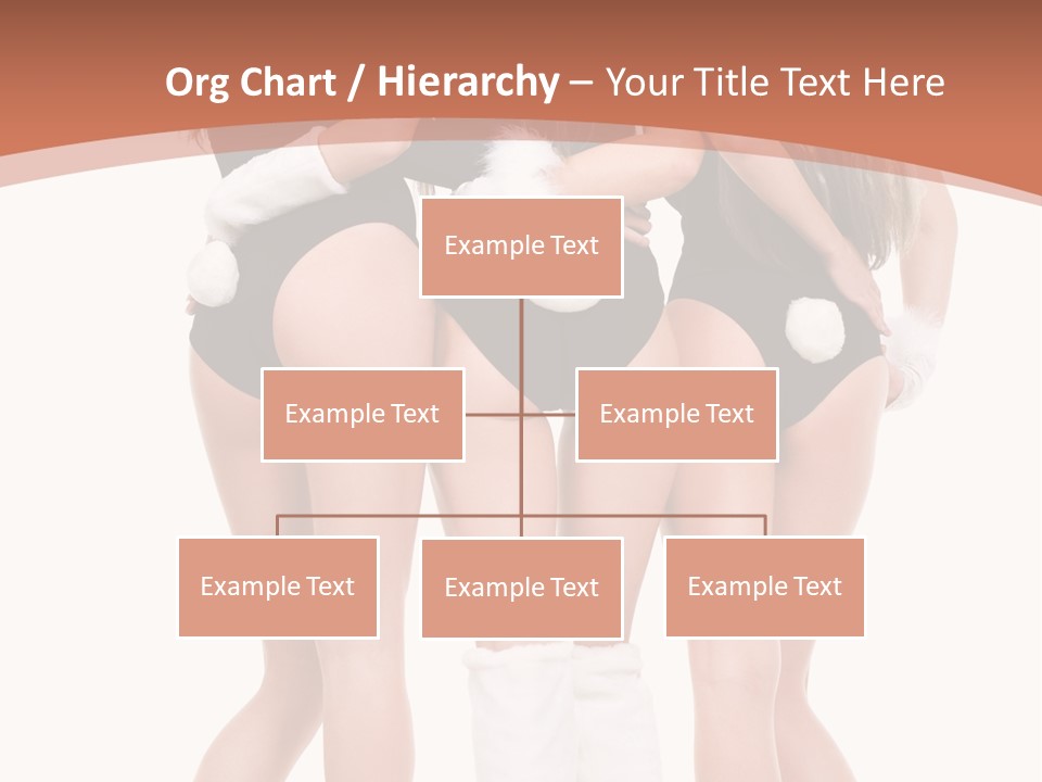 A Group Of Women In Bunny Costumes Powerpoint Template PowerPoint Template