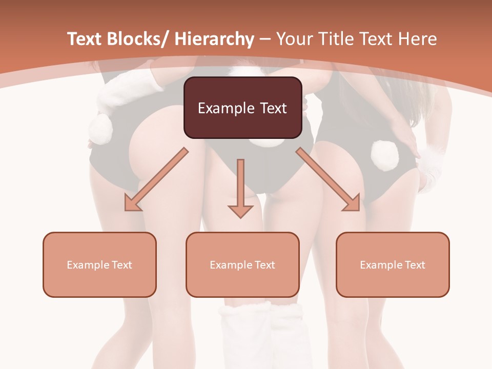 A Group Of Women In Bunny Costumes Powerpoint Template PowerPoint Template